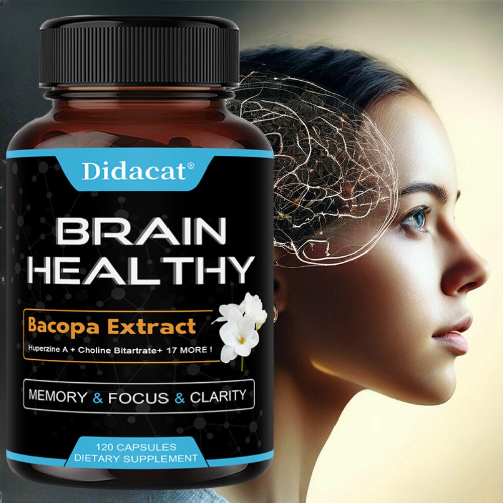 Ginkgo Biloba Extract - Bacopa-Extrakt-Nahrungsergänzungsmittel - Fördert klare Denkweise und